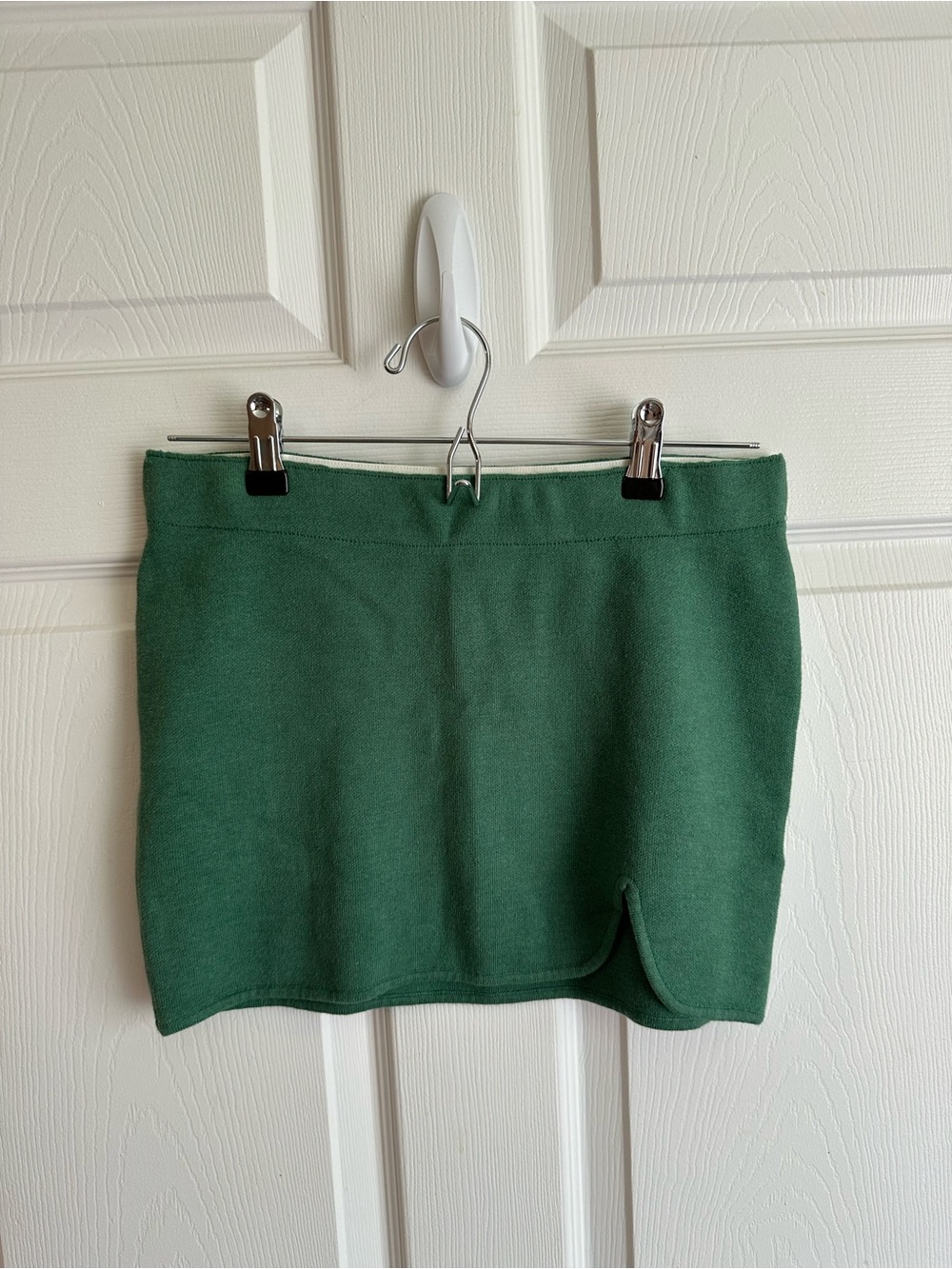 Urban Outfitters Dark Green Knit Mini Skirt